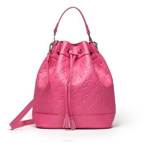 Glamaholic Mia Ray Medium Pink Bucket Bag
